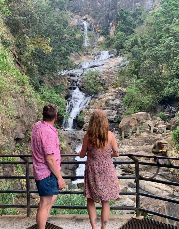 Ravana Falls and Ravana Cave